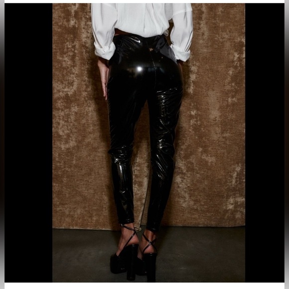 Like new 12th Tribe faux, patent leather leggings - Picture 2 of 8